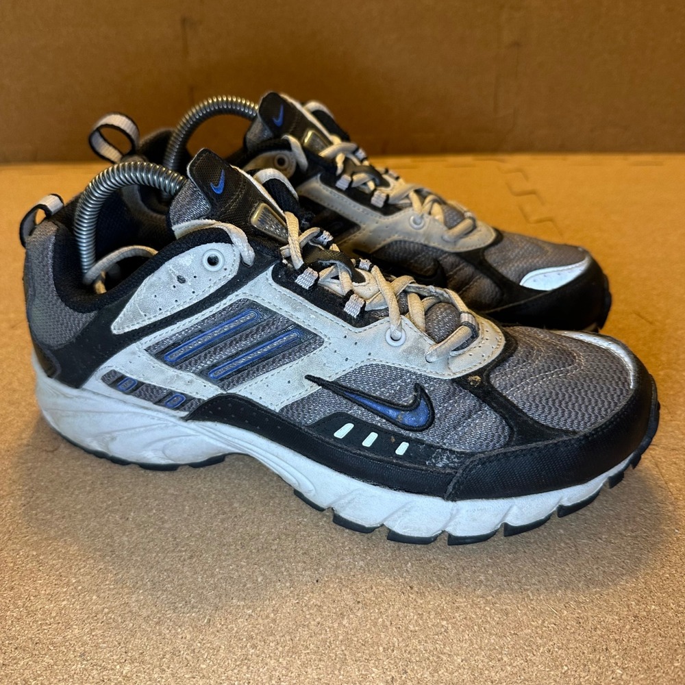 Nike Alvord 10 Trail Running Shoes Mens 8 Grey Black Blue 313388-041 2011